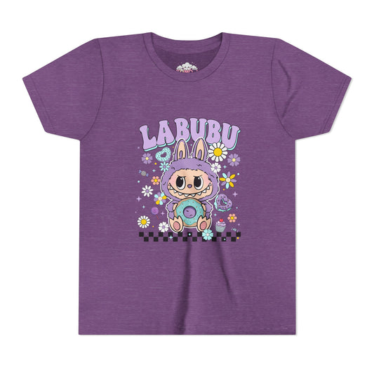 Cute Cartoon Bunny Tee for Kids, Kawaii Youth T-Shirt, Fun Graphic Tee, Easter Gift, Spring Fashion, Kid's Birthday Top