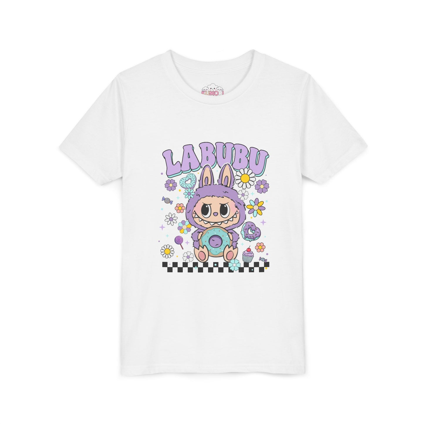 Cute Cartoon Bunny Tee for Kids, Kawaii Youth T-Shirt, Fun Graphic Tee, Easter Gift, Spring Fashion, Kid's Birthday Top