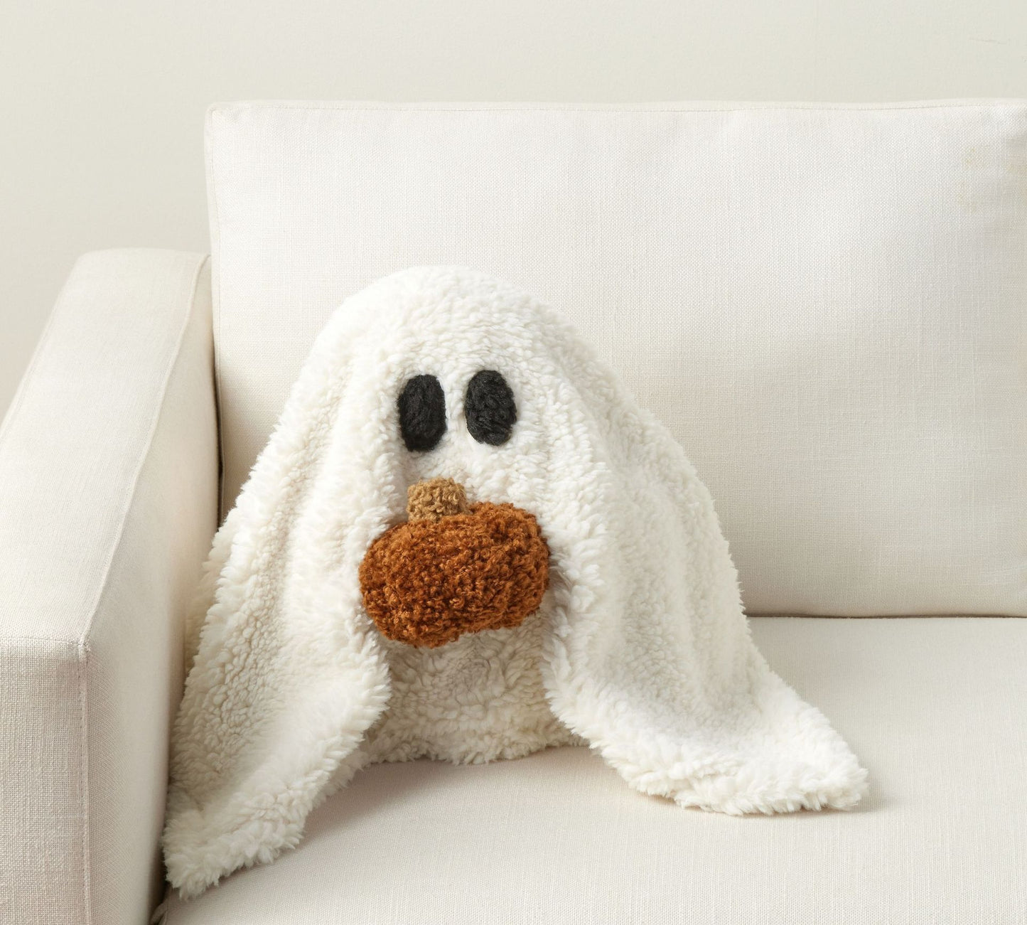 New Gus The Ghost With Pumpkin Pillow Halloween Pumpkin Ghosts Doll Plush Throw Pillow Cushion Home Accessories Gifts